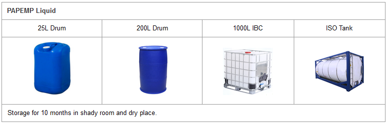 Polyamino Polyether Methylene Phosphonic Acid package & storage